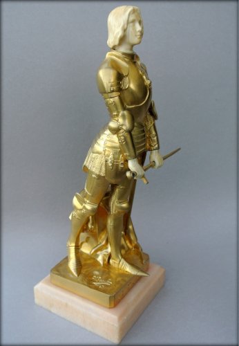 Jeanne d'Arc par Georges SAULO - Sculpture Style Art Déco
