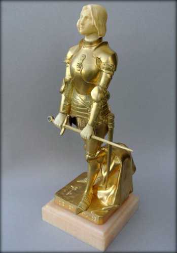Sculpture Sculpture en Bronze - Jeanne d'Arc par Georges SAULO