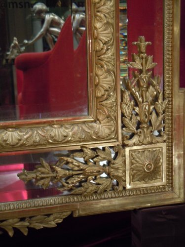 Grand miroir Napoléon III à parcloses - Miroirs, Trumeaux Style Napoléon III