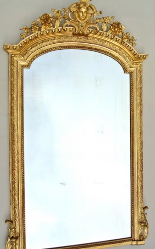 Antiquités - Grand miroir Napoléon III