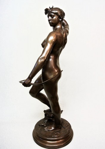 Diane Chasseresse - Alexandre Falguière (1831-1900) - Sculpture Style Art nouveau