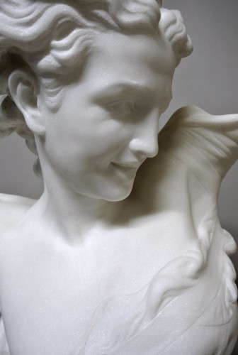 Sculpture Sculpture en Marbre - Le Génie de la Danse d'après JB Carpeaux (1827/1875)