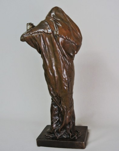 Sculpture Sculpture en Bronze - La nature se devoilant devant la science - E. Barrias (1841-1905)