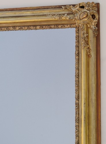 Miroirs, Trumeaux  - Miroir à écoinçons d’époque XIXe