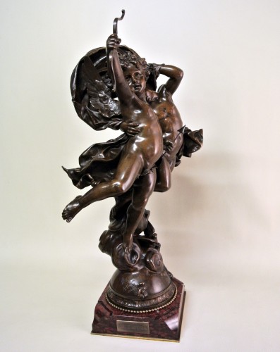 L'Amour Vainqueur - Adolphe Itasse et William Bouguereau (XIXe) - Sculpture Style Napoléon III