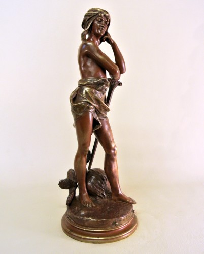 Sculpture Sculpture en Bronze - "David vainqueur" Henri Plé (1853/1922)