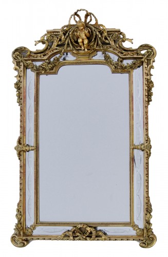 Miroir à réserves d'époque XIXe