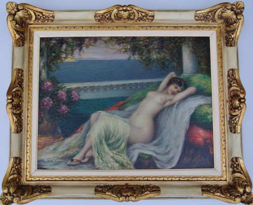 Jeune femme allongée - Louis Ridel (1866-1937) - Marc Menzoyan