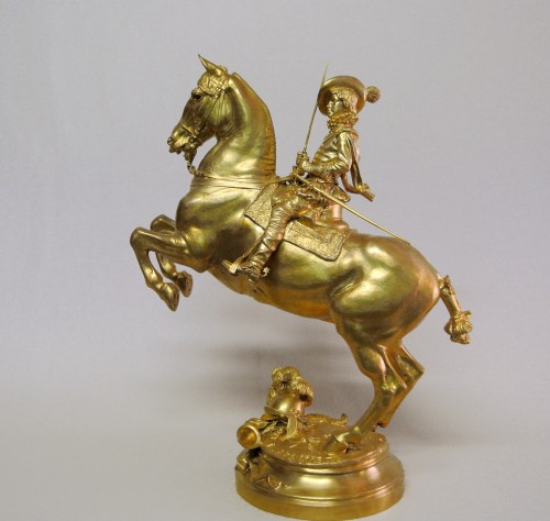 Louis XIII enfant - Emmanuel Frémiet (1824-1910) - Sculpture Style Art nouveau