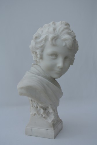 Cupidon, Léonard Agathon (1841/1923) - Sculpture Style Art nouveau