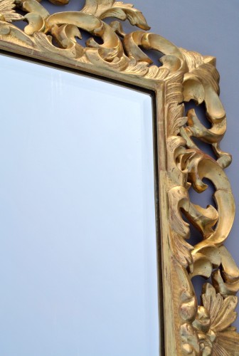XIXe siècle - Miroir à fronton d'époque XIXe