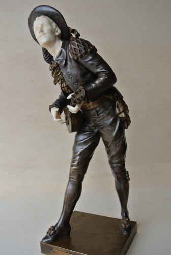 Sculpture Sculpture en Bronze - Figaro - Eutrope Bouret (1833/1906)
