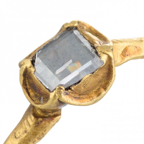 Bague en or sertie d'un diamant, Angleterre ou France début du XVIe siècle - Bijouterie, Joaillerie Style 