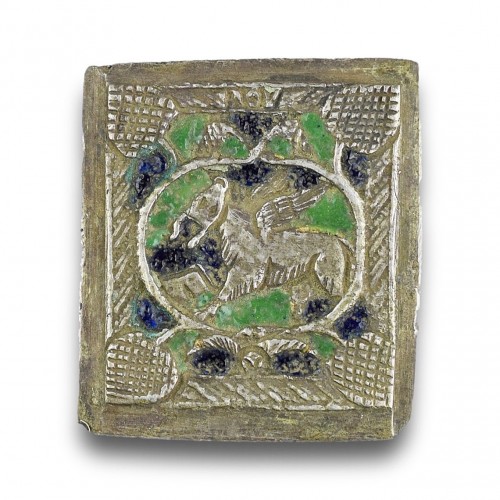 Quatre plaques d'argent et d'émail des évangélistes, Arménie XVIIe siècle - Matthew Holder