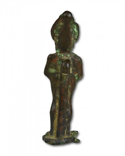 Antiquités - Figure votive en bronze d'Osiris, Égypte période tardive (vers 713-332 av. J.-C.)