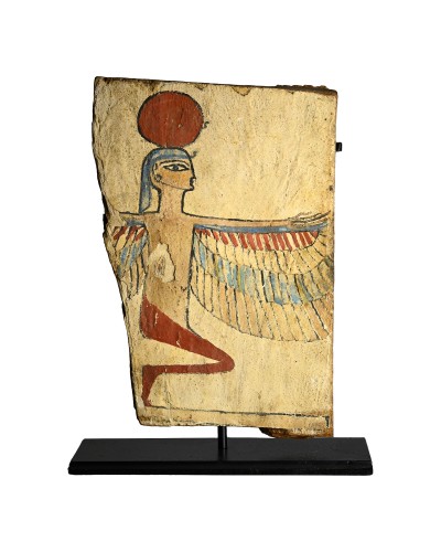 Fragment de sarcophage de momie, Égypte période dynastique tardive, ca. 712 à 332