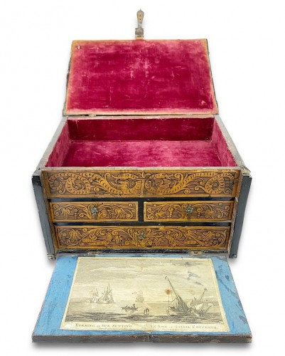 Objets de Curiosité  - Cabinet de table colonial, Mexique seconde moitié du 17e siècle