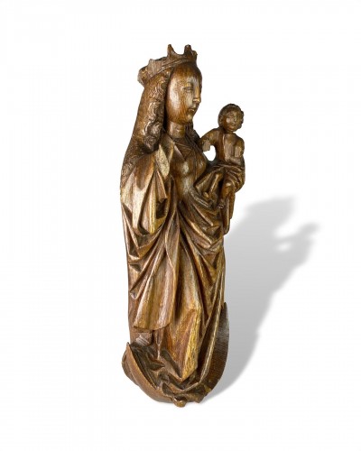Vierge à l'Enfant sur un croissant de lune, Bourgogne début XVIe - 