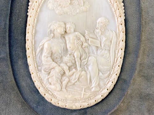 XIXe siècle - Reliefs en ivoire représentant des scènes de la vie du Christ. Français, 18e/19e sièc