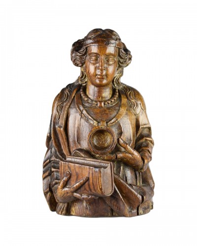 Buste reliquaire d'une sainte, France fin XVIe début XVIIe siècle