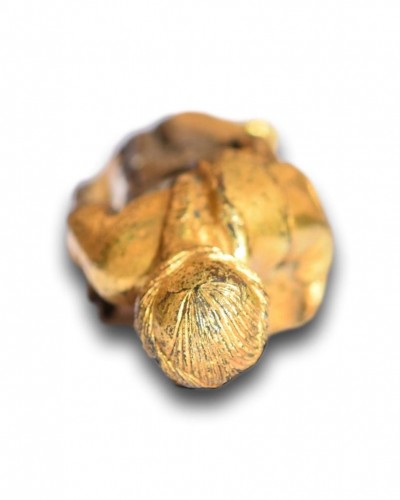 Bronze doré représentant Sainte Catherine, Italie début du XVe - 