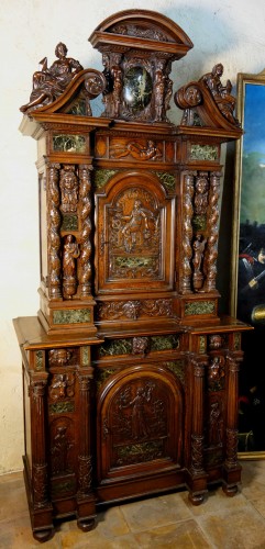 Cabinet Bellifontain attribué à la maison Ribaillier, fournisseur de Napoléon III - Mobilier Style Napoléon III