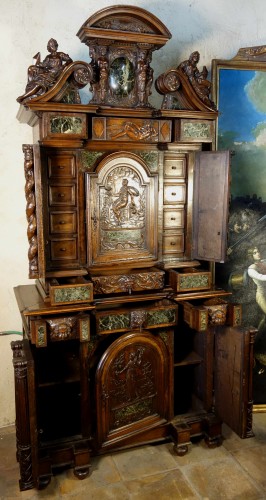 Antiquités - Cabinet Bellifontain attribué à la maison Ribaillier, fournisseur de Napoléon III