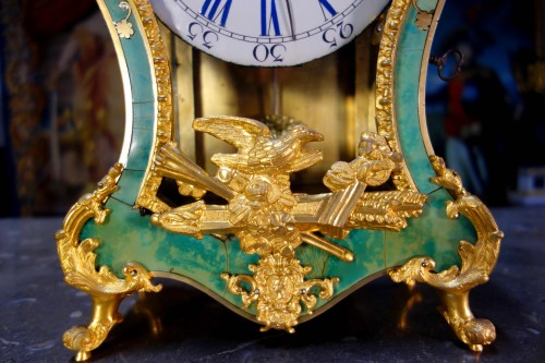 Cartel de fiançailles en corne verte - Louis XV