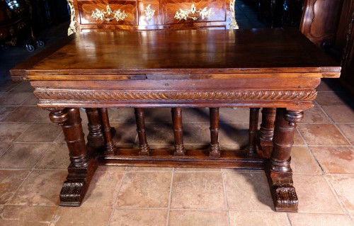 Table « en portique » de la seconde Renaissance, d’après du Cerceau - Mobilier Style Renaissance