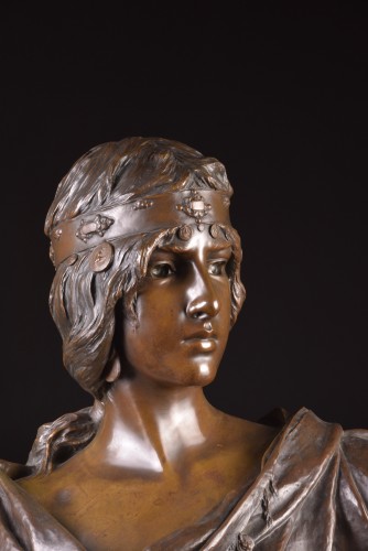 Emmanuel Villanis (1858-1914)  - La Sibylle - Sculpture Style Art nouveau