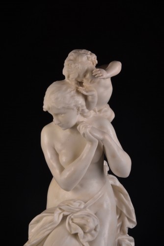 Luca Madrassi (1848-1919) - groupe en marbre - Sculpture Style 