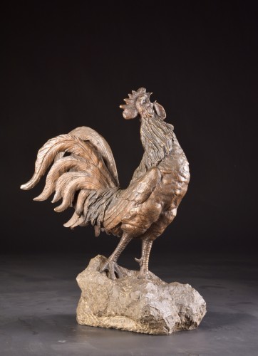 Coq chantant - Auguste MOREAU (1834-1917) - Art nouveau
