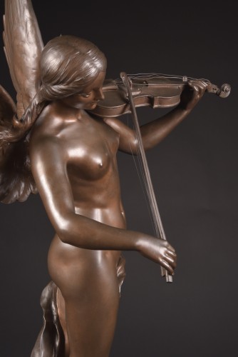 Grand bronze de Psyché - Sylvain Kinsburger (1855-1935) - Sculpture Style 