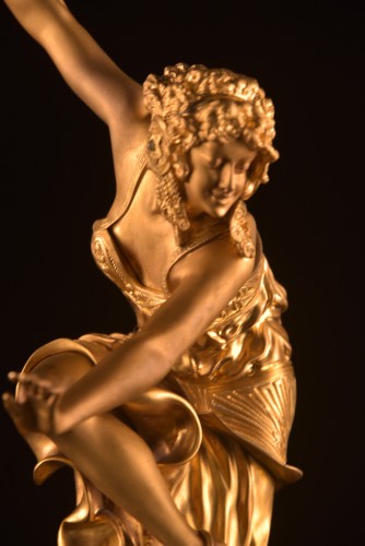 Claire-Jeanne-Roberte COLINET (1880-1950) , Danseuse de Corinthe - Sculpture Style Art nouveau