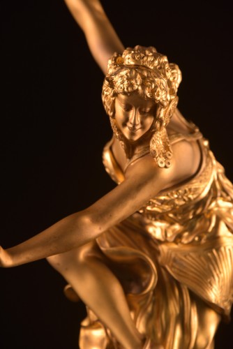 Sculpture Sculpture en Bronze - Claire-Jeanne-Roberte COLINET (1880-1950) , Danseuse de Corinthe
