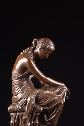 Sculpture Sculpture en Bronze - Psyché - Eugène-Antoine Aizelin (1821 - 1902)