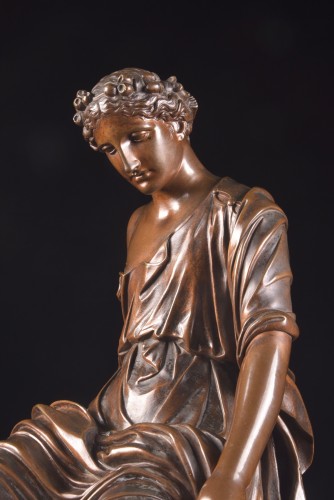 Victor Paillard (1805-1886) Figure féminine assise - Mora Antiques
