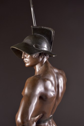 Art nouveau - Jean Lavergne (1863-1928) - "Animus et VIs" monumentale sculpture en bronze