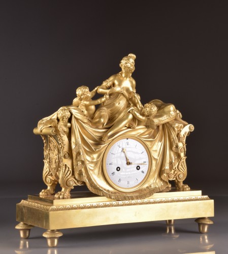 Horlogerie Pendule - Pendule Empire en bronze att. à Claude Galle