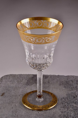 Argenterie et Arts de la table  - Cristal St. Louis Thistle Or Carafe  & 6 verres