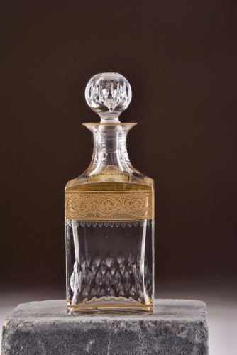 St. Louis - Carafe & 6 verres Thistle Gold - Art nouveau