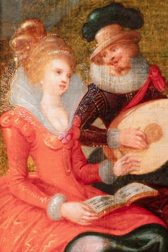  - Attribué à Louis De Caullery (1582 – 1621) - Banquet avec Venus
