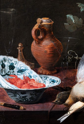 Louis XIII - Nature morte aux oiseaux et raisin, atelier de Frans Snyders ( 1579-1657)