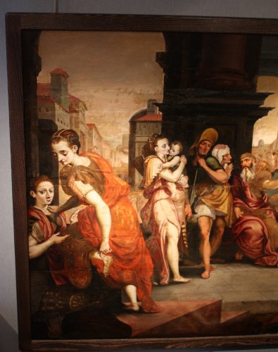 Parabole des ouvriers de la vigne, entourage de Frans Floris, XVIe - Tableaux et dessins Style Renaissance