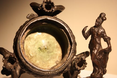 XVIe siècle et avant - Encrier en bronze à patine brune, Venise, Renaissance, XVIe siècle