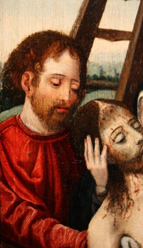 Déploration du Christ, entourage de Joos Van Cleve vers 1530 - Galerie Nicolas Lenté
