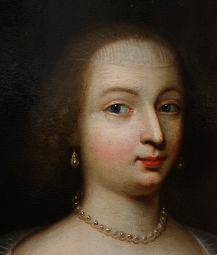 Portrait de Marie de Bourbon-Montpensier, atelier de Beaubrun vers 1625 - Galerie Nicolas Lenté