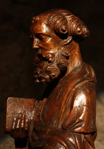 St Pierre en tilleul sculpté - Allemagne XIVe siècle - Moyen Âge