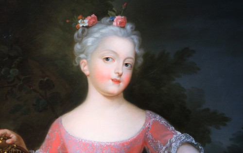 Tableaux et dessins Tableaux XVIIIe siècle - Portrait présumé de Marie-Anne-Victoire de Bourbon, atelier de Pierre Gobert