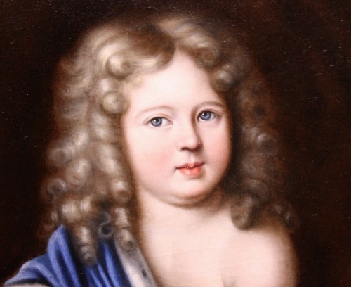 Portrait de Duc d’Anjou enfant - Atelier de Pierre Mignard (1612-1695) - Tableaux et dessins Style Louis XIV